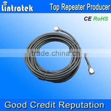 black 15 meters communication cables with 2 N-female connectors 5D jumper cable for mobile booster