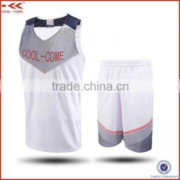 Custom sublimated print reversible basketball jerseys