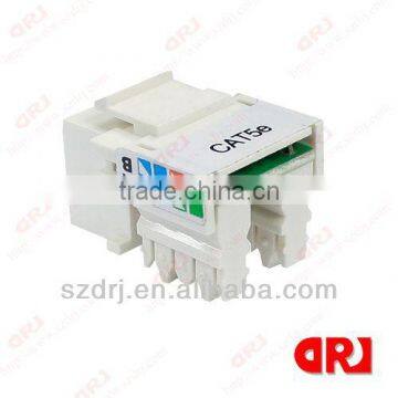 UTP amp rj45 cat5e keystone jack