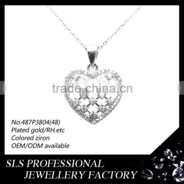 micro pave jewelry wholesale heart pendant sterling silver 9.25 jewelry meaningful pendant necklace