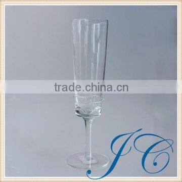 New arrival style goblet champagne glass in glass with great price