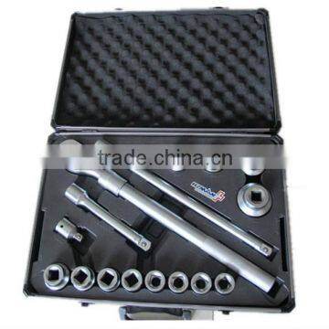 16pcs Aluminum alloy boxes with retractable ratchet handle tool for repairing car