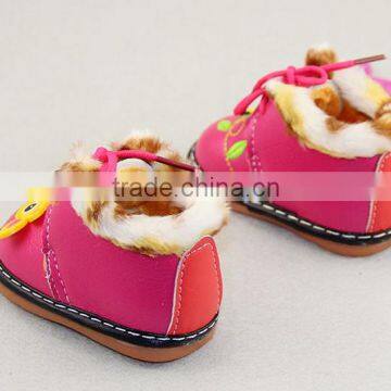 Baby Toddler Shoes Cartoon Add Thick Soft Bottom Warm Shoes