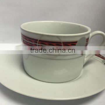 Coffee cup and saucer/ceramic coffee mug