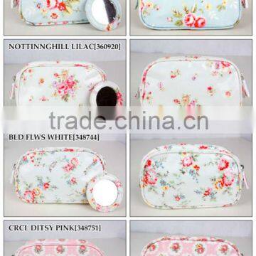 2016 New style cotton cosmetic bag for promotion(nice but low cost)with mirror