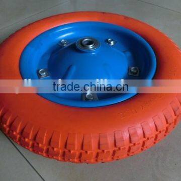 3.25/3.00-8 never flat tyre , 3.25-8 pu wheel for wheelbarrow