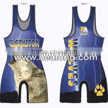 low price sleeveless youth cheap sublimated wrestling singlets for sale                        
                                                Quality Choice