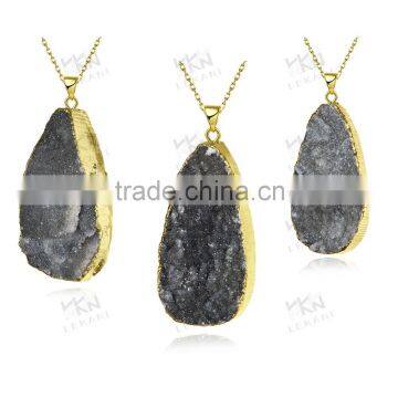 Wholesale New design cool gemstone alloy necklace