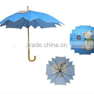 fancy print umbrella/double fluted ribs umbrella