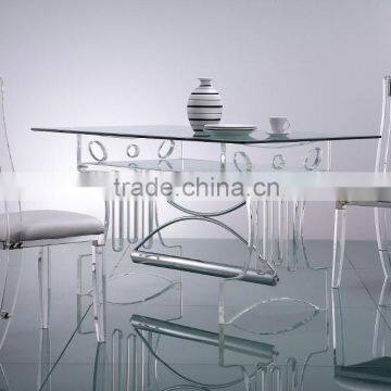 Modern furniture Sets glass table and chairs