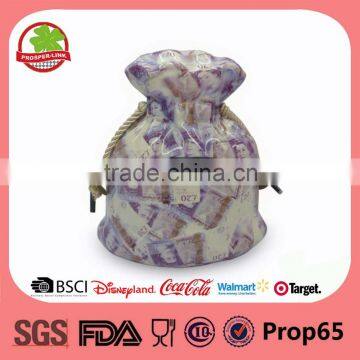 Ceramic money bank digital coin counting jar