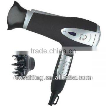 Professional 1800-2200W hair dryer with ionic light