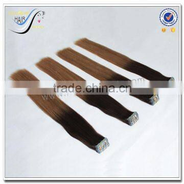 Wholesale Silky Straight Ombre Color 100% Brazilian Virgin Human Hair Tape in Hair Extensions photo-5