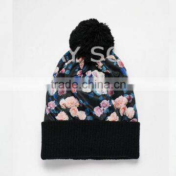 Easy Free Crochet Slouchy Flower Pattern Hats for Men