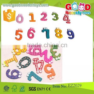 high quality educational wooden magnetic white board standard size magnetic number sets- EZ2029