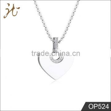 Fashion high quality 316L stainless steel heart pendant