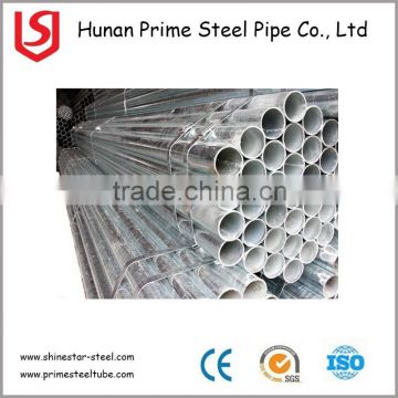 ERW welded Hot dipped galvanized round steel pipe/gi pipe pre galvanized steel tube