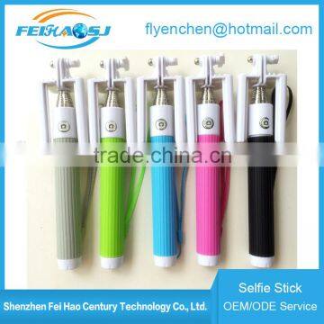 Wholesale High 2016 Quality Extendable Wireless Monopod Bluetooth Mini Selfie Stick For Phone