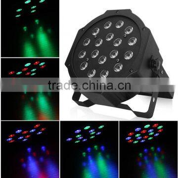 RGB PAR Light 18 LEDs DMX512 Color Mixing Wash Can Stage Light Disco DJ Wedding Party Show Live Concert Lighting photo-5