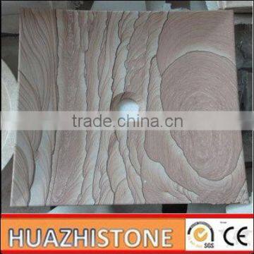 Best price yellow sandstone corner basin