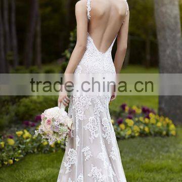 Lace Backless Wedding Dress