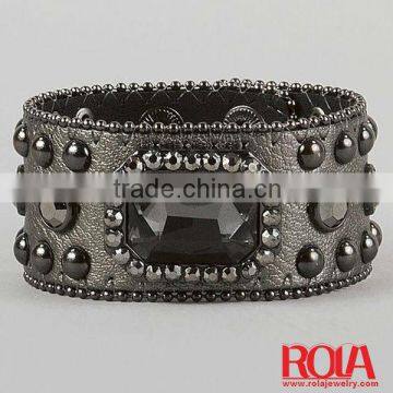 Sound Activated Bracelet HANDMADE LEATHER BRACELET WHOLEALE JEWELRY FASHION LEATHER JEWELRY