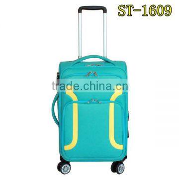 new design soft trolley luggage mande in china