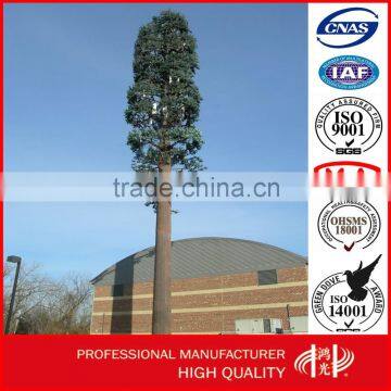 Disguised Pine Tree Galvanized GSM CommunicationTower,Self- support Monopole Tower