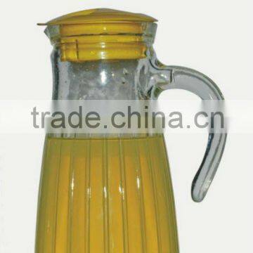 tall glass jug with lid, multi-functional jug,juice jug,tea jug