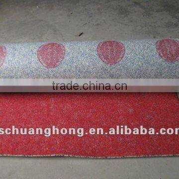 carpet underlay printed with logo