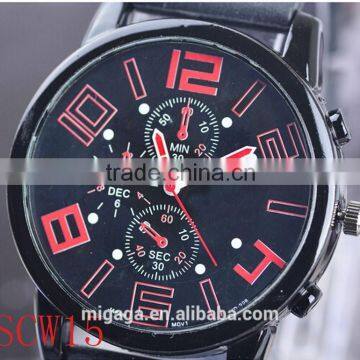 NEW Racing cool big number Sports Silicone Men's Quartz wrist Watch