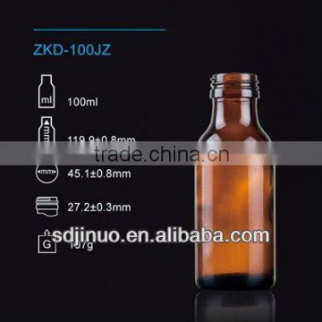 100ml amber glass bottle