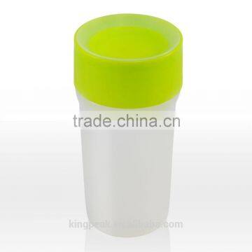 2015 New Product non-spill sippy cup that lights up/Kids Plastic drink cup/Re-Use Tumblers/Toddler Cup Spill resistent