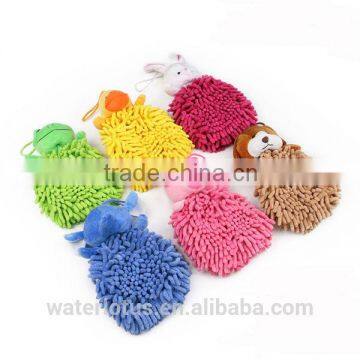 Yiwu Factory Household Necessities Cute Animal Cartoon Chenille Hand Towels