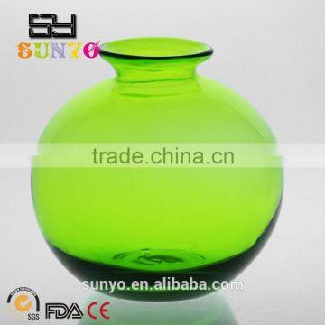 Best Selling Handmade cheap solid colored Glass Vase/Glassware