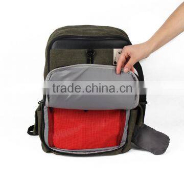 High Quality Professional Modern Canvas Camera Backpack Bag for 15 Inch Laptop photo-3