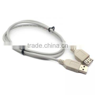 White USB A 2.0 extention male to female cable