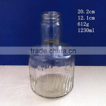 large clear juice glass bottle 1000ml 42oz wholesale