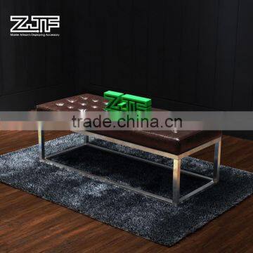 ZJF Shoe Trying Stool New Design Used Leather Chair photo-2