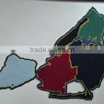 island big chenille chain stitch embroidery patches