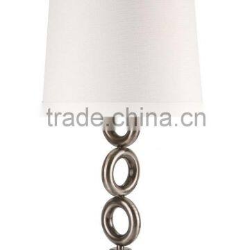 Modern metal ring hotel table lamp