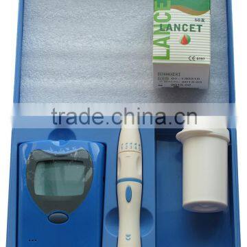 High Quality Digital Blood Glucose Meter With Big Welding Screen / SMT PCB / USB PC Connection / CR2032 Battery