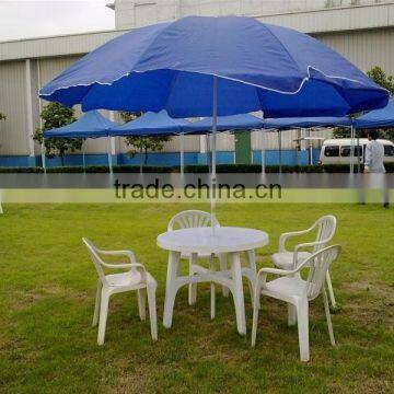 2014 plastic chair with table umbrella set