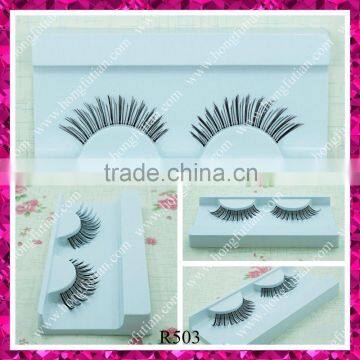 Beautiful looking and reasonable price red cherry human hair eyelashes