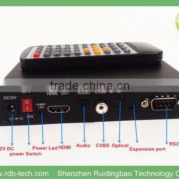 Four Led push button advertising media player