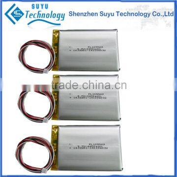 3.7V 4400Mah li-polymer battery With wire and PC 7.4v li-polymer battery 802540 polymer li-ion battery