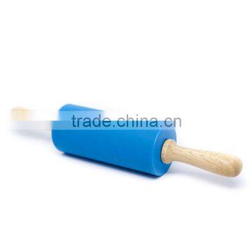 wooden handle silicone rolling pin