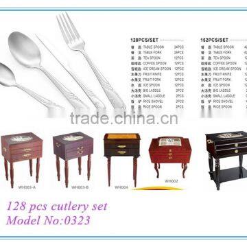 128/126/147/152 Pcs Stainless Steel Cutlery Set photo-4