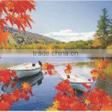 Hot Sell Landscape Custom 3D Lenticular Picture With Flip Effect