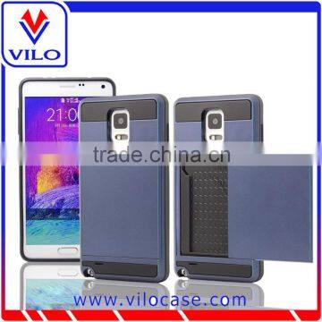 Cheapest With Hgih Quality Card Holder Tpu+pc 2 in 1 Hard Back Case for Samsung Note 4 photo-4